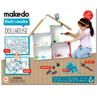 Makedo Find & Make Dollhouse - 57 pc