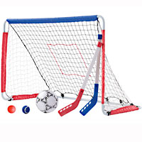 Kickback Soccer Goal & Pitch Back