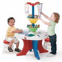 All Around Art Tower with 2 Stools