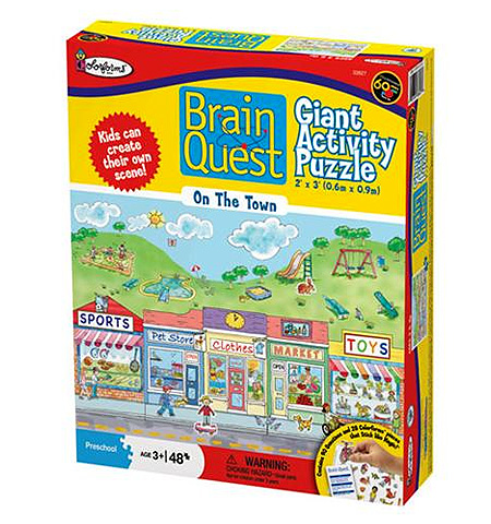 Brain Quest Colorforms Puzzle - 48 pc