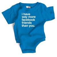 Wry Baby Snapsuit - Facebook Friends