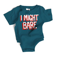 Wry Baby Snapsuit - I Might Barf