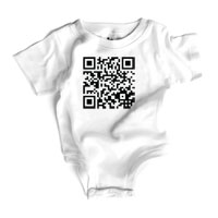 Wry Baby Snapsuit - QR Code