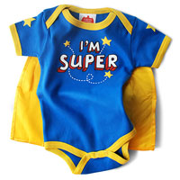 Wry Baby Super Snapsuit - I'm Super