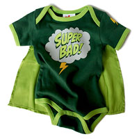 Wry Baby Super Snapsuit - Super Bad