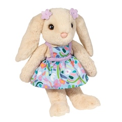 Pearl Floppy Bunny with Dress - 12 in