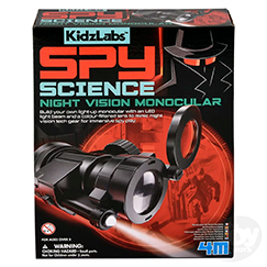 4M KidzLabs Spy Science Light-Up Monocular Kit