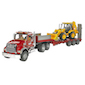 MACK Flatbed Truck with Backhoe