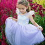 Lilac Sequins Princess Dress - Size 3-4