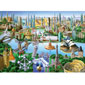 1000 pc Suitcases - Landmarks of the World