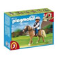 Playmobil Collectible Horses - Haflinger Horse with Rider and Stable