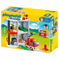 Playmobil 1,2,3 Take Along Fire Station