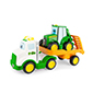 John Deere Preschool Farmin Friends Hauling Set Lights & Sounds with Backhoe Tractor