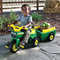 John Deere Trike and Wagon Set