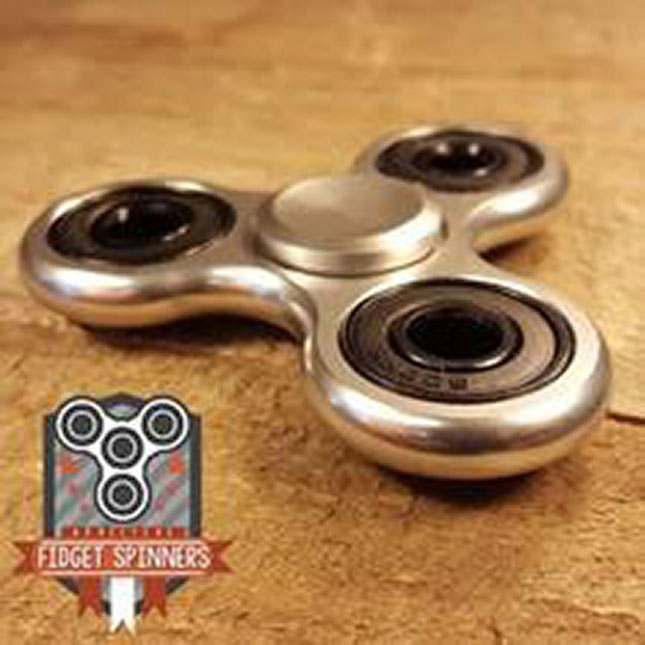 Aluminum Tri Bar Fidget Spinner Fat Brain Toys