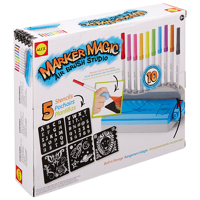 Marker Magic Air Brush Studio Fat Brain Toys