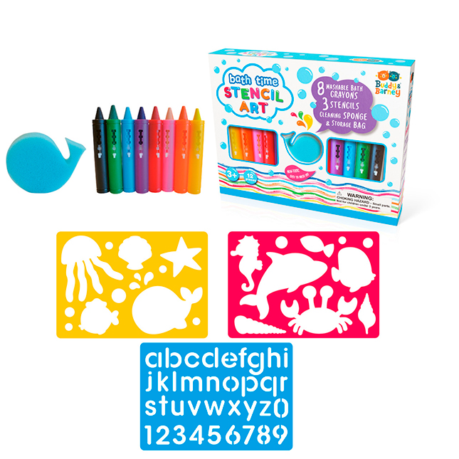 Bath Time Stencil Art Set