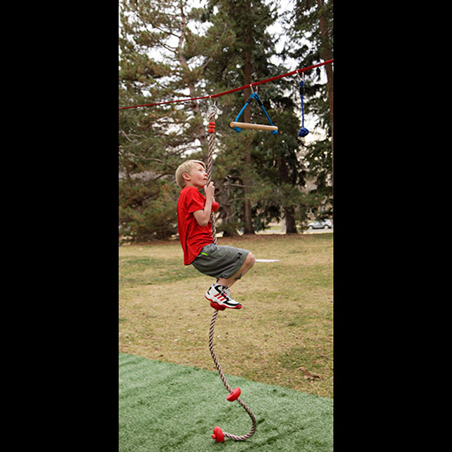 Slackers Ninja Climbing Rope with Foot Holds 8 Foot