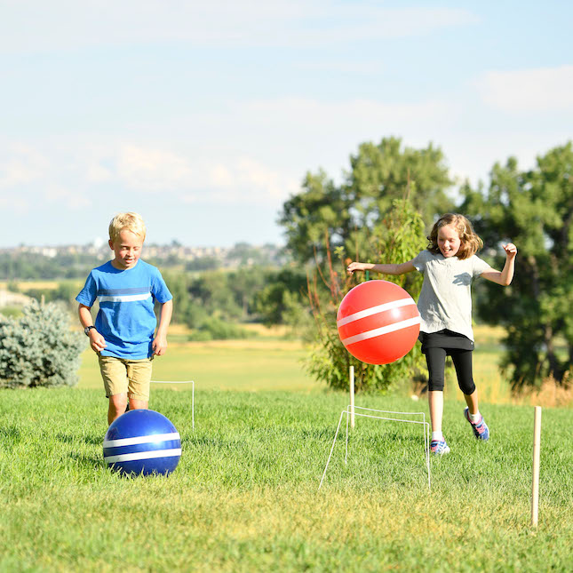 Giant Kick Croquet - - Fat Brain Toys