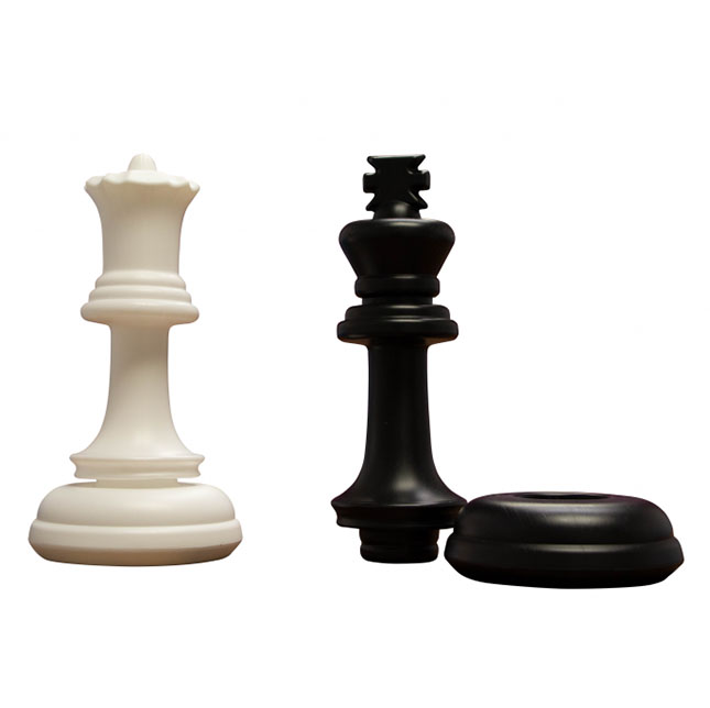 4FUN 2-in-1 Jumbo Chess and Checkers Set - - Fat Brain Toys