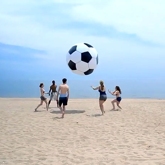 giant blow up soccer ball