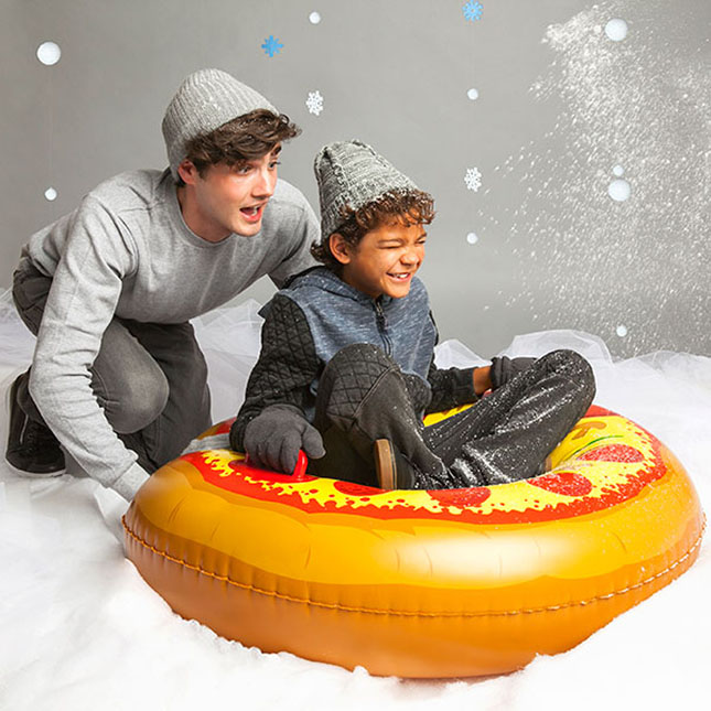 Giant Supreme Pizza Snow Tube