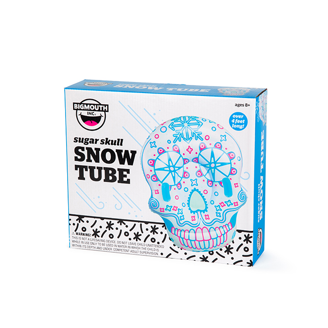 L Vinyl Inflatable Sugar Skull Snow Tube for sale online 51 In 