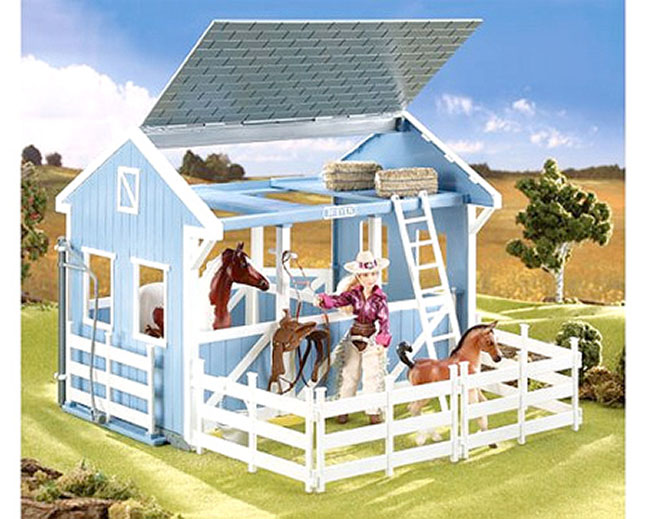 Breyer Classics Country Stable with Wash Stall - - Fat Brain Toys