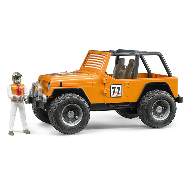 Jeep Cross Country Racer Orange with Driver