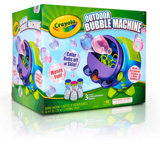 Outdoor Colored Bubbles Machine - - Fat Brain Toys