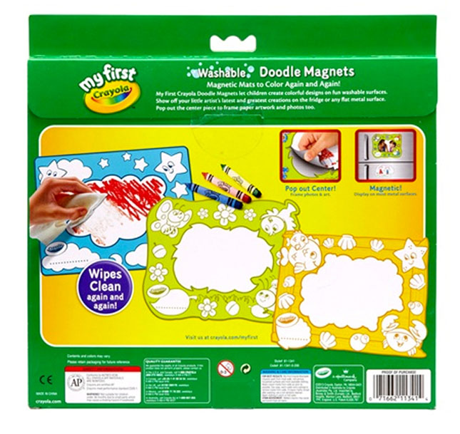 My First Crayola Washable Doodle Magnets - - Fat Brain Toys