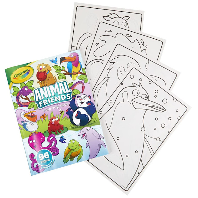 Animal Friends Coloring Book - 96 pg - - Fat Brain Toys