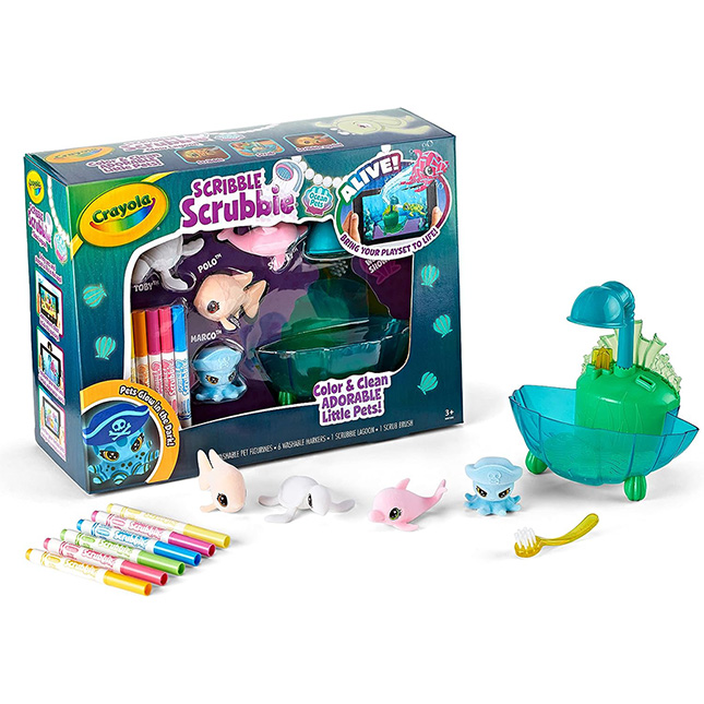 Crayola Scribble Scrubbies, Seashell Splash - Arts & Crafts