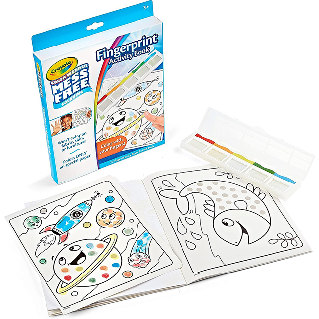 Crayola Color Wonder Fingerprint Activity Book - - Fat Brain Toys