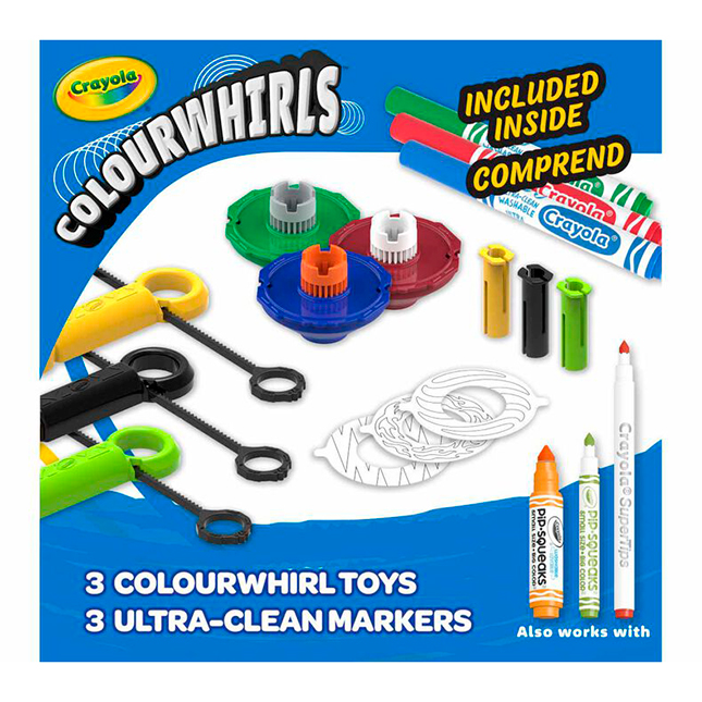 ◆CARLYN◆ Lien 3colors Crayola Colourwhirls - 3 Pack - Best Arts & Crafts for Ages