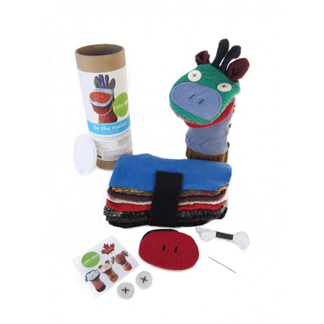 Giraffe Puppet Making Kit Fat Brain Toys