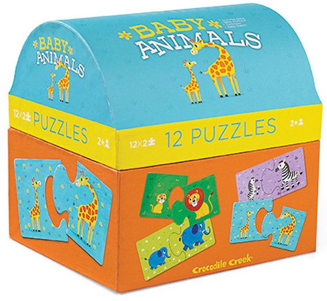 2-Piece First Puzzles - Baby Animals - - Fat Brain Toys