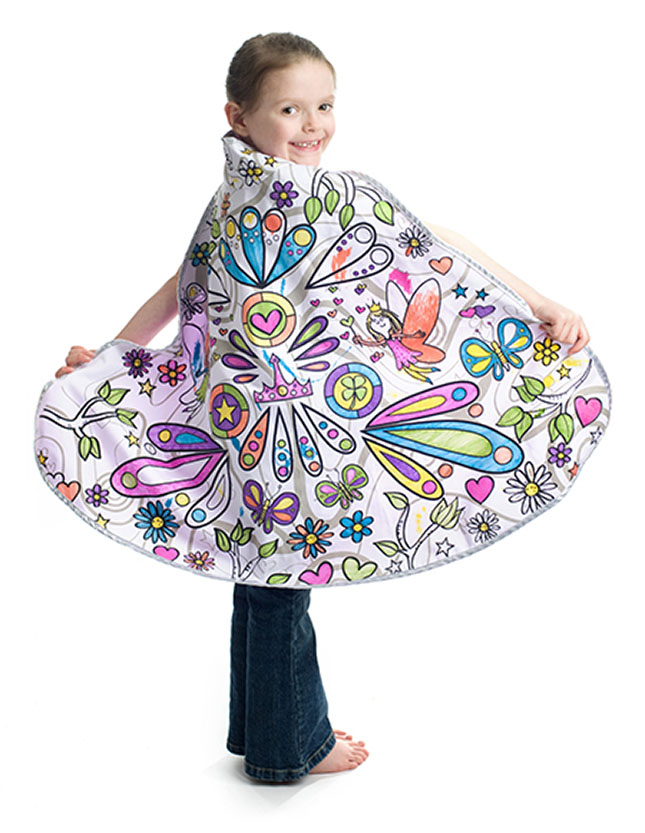 Predicar Riego Mucho Color Me Cape - Fairy - Best Arts & Crafts for Babies - Fat Brain Toys