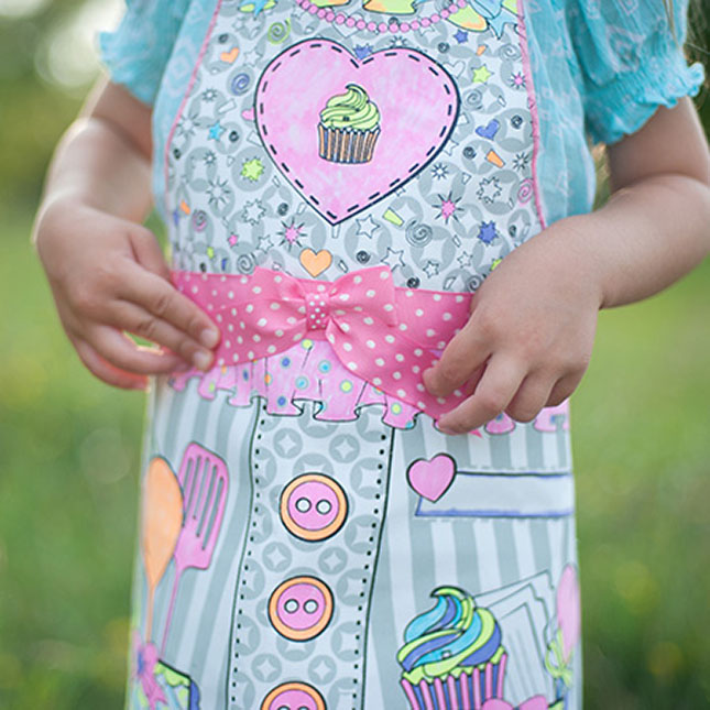 thumbnail image 2 of Child Apron Children Kids Apron Pocket Adjustable Chefs Kitchen Cooking Craft Black Apron With Pockets 2 of 11