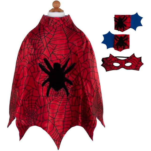 Great Pretenders Spider Cape with Mask and Wristbands Great Pretenders Spider Cape with Mask and Wristbands