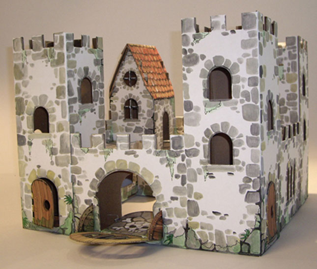 Cardboard DecorateitYourself Castle Fat Brain Toys