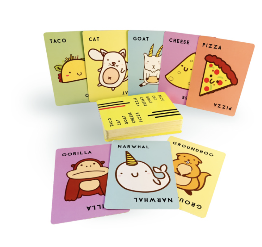Taco Cat Goat Cheese Pizza  Board Card Game For Kids Adults Bday Party Home Game 