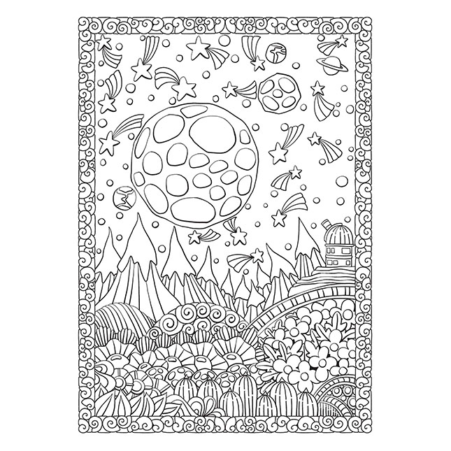 Creative Haven Entangled Starry Skies Coloring Book (Adult Coloring Books:  Nature)