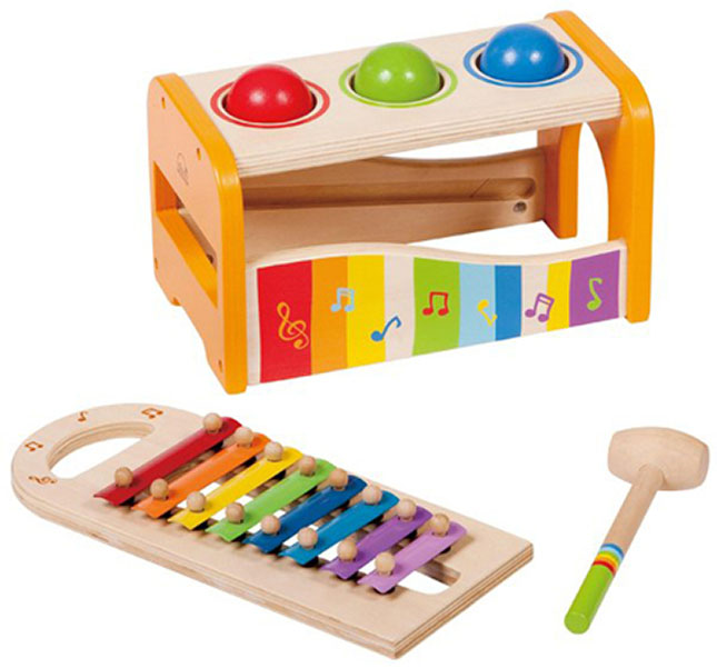 Early Melodies Pound and Tap Bench - - Fat Brain Toys
