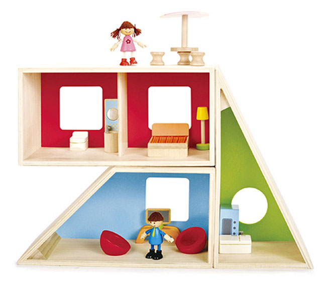 hape geometric dollhouse