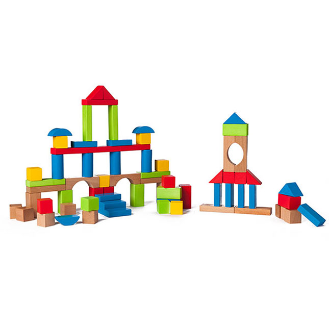 Build Up and Away Blocks - 100 piece - - Fat Brain Toys