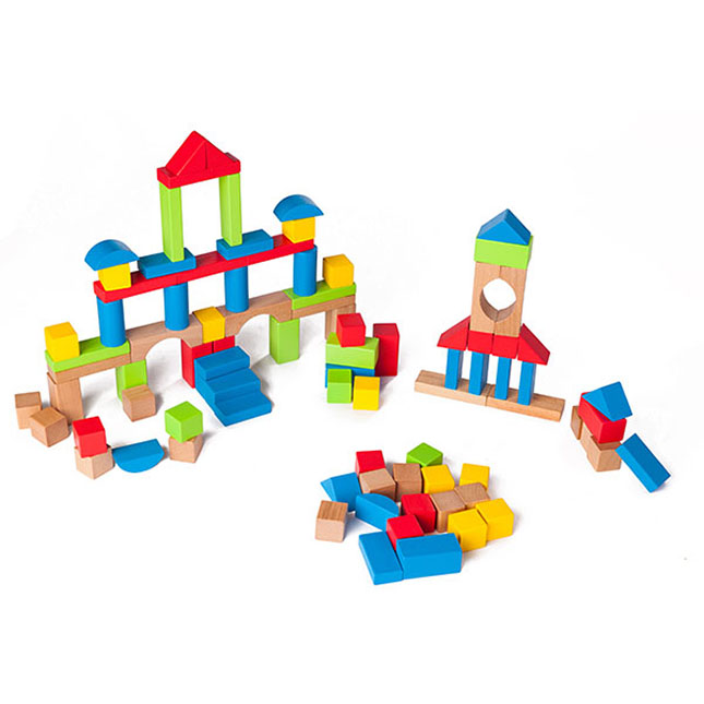 Build Up and Away Blocks - 100 piece - - Fat Brain Toys