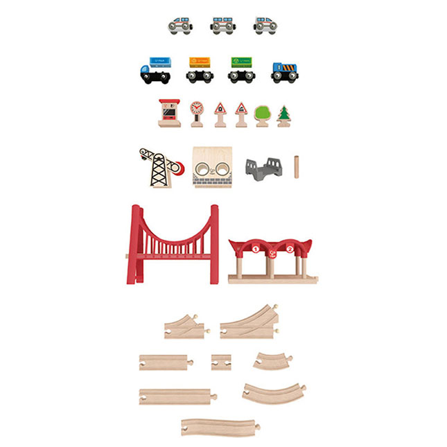 Double Loop Railway Set - - Fat Brain Toys