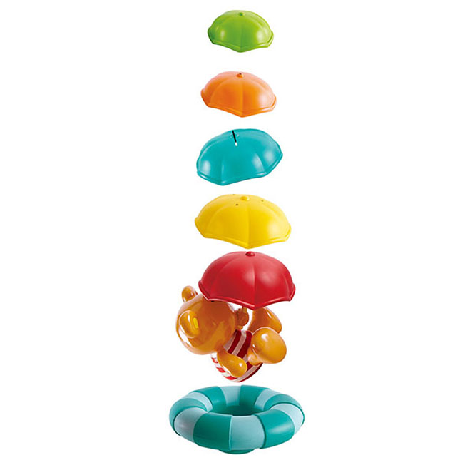 Teddys Umbrella Stackers Bath Toy - - Fat Brain Toys