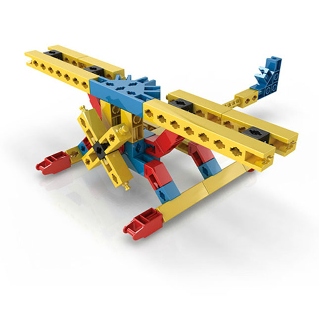 Engino Inventor 8 Models Industrial - Set Costruzioni 74 Pezzi Con Istruzioni 3D Per Bambini